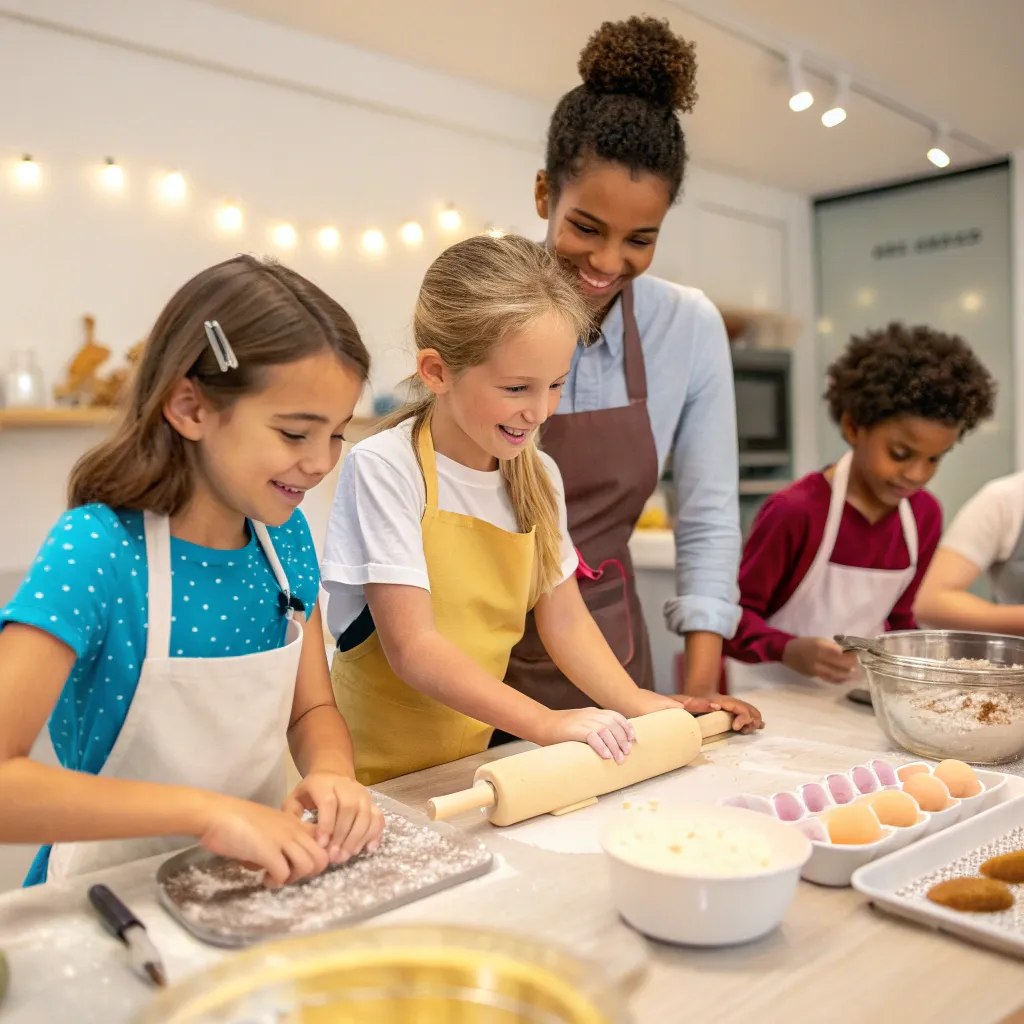 Children baking class